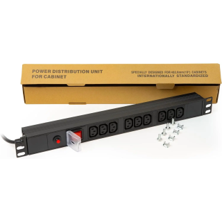 MULTIPRESA 9 PRESE FEMMINA PER ARMADI RACK 19" - LK10052