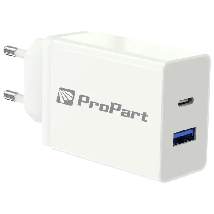 Carica Batterie 30 Watt PD USB A + Type C