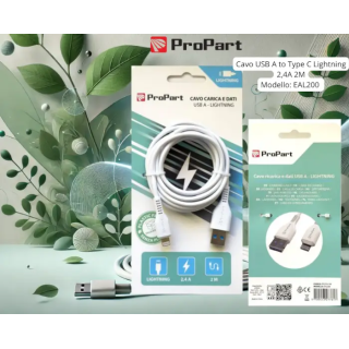 CAVO PROPART USB A - Lightning Apple 2MT