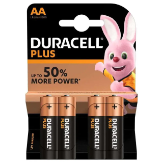 Batteria Duracell Stilo AA Pluspower 100% blister 4 pezzi