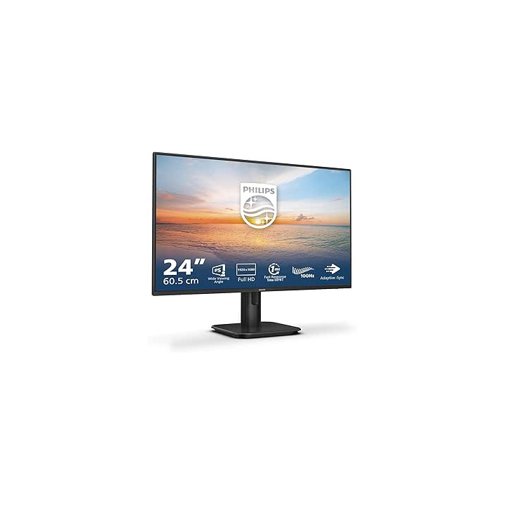 MONITOR PHILIPS 23.8" IPS FHD 100HZ 4MS VGA HDMI MULTIMEDIALE 24E1N1100A