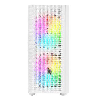 Case Atx Noua Orizon M111 Bianco 0.50MM SPCC 2*USB3.0/2.0 3*Fan Argb Front Mesh & Side Glass E-Atx