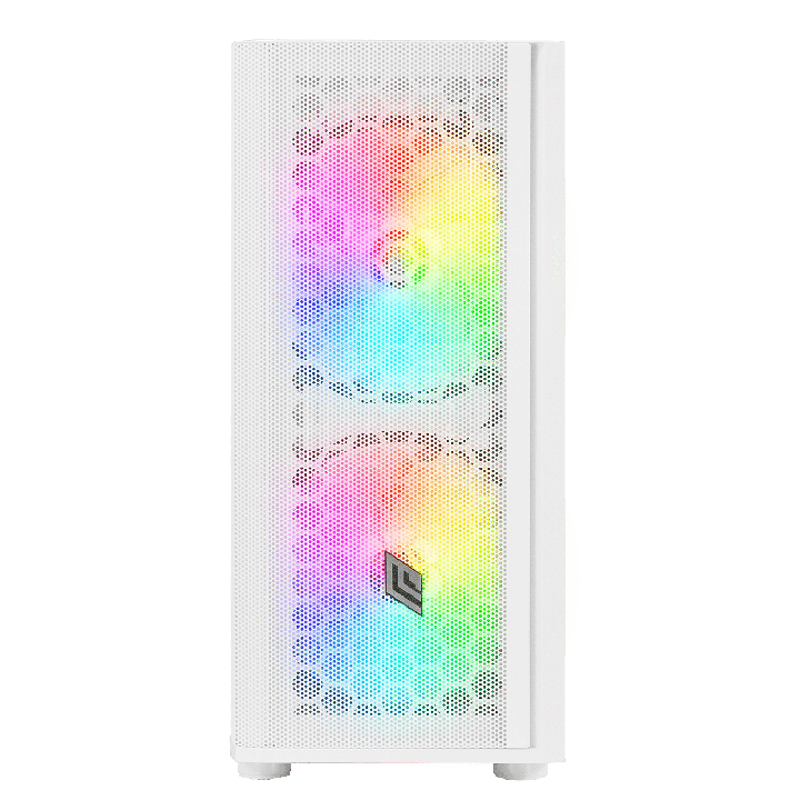 Case Atx Noua Orizon M111 Bianco 0.50MM SPCC 2*USB3.0/2.0 3*Fan Argb Front Mesh & Side Glass E-Atx