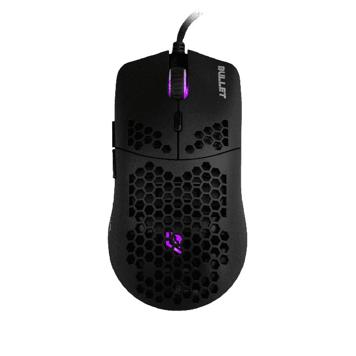 Mouse Gaming Ottico Usb Noua Bullet RGB Pixart 3360 7 Tasti Programmabili 12000DPI Regolabili (24000 Soft.) con Skin in Silicone