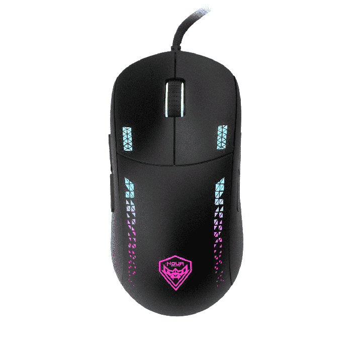 Mouse Ottico Usb Gaming Noua Loop RGB Pixart 3335 Pro 9 Tasti 16000DPI (32000 Soft.) Regolabili