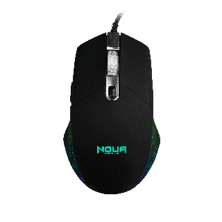 Mouse Ottico Usb Gaming Noua Neon R Illuminazione Rainbow 6 Tasti 4800DPI Regolabili