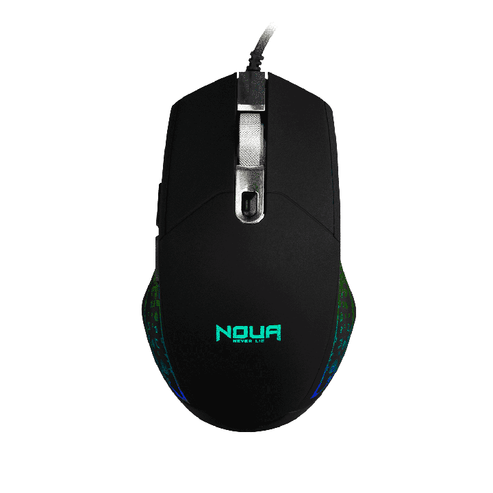 Mouse Ottico Usb Gaming Noua Neon R Illuminazione Rainbow 6 Tasti 4800DPI Regolabili