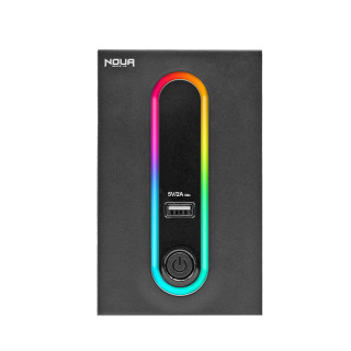 Ups 600VA Gruppo Di Continuità Noua Zeus RGB ULP600VA Line Interactive 360W Onda Sinusoidale Simulata 2*Uscite Shuko + USB 5V/2A