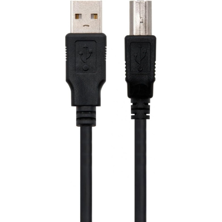 Cavo USB 2.0 A/B M/M 3.0mt NERO EC1062