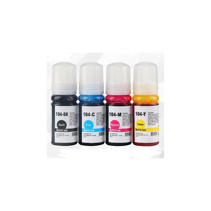 CARTUCCIA COMPATIBILE EPSON  GIALLO  Dye 70ML ET-2750,2850,2860,2870,7750 ET102 ET103 ET104 ET106