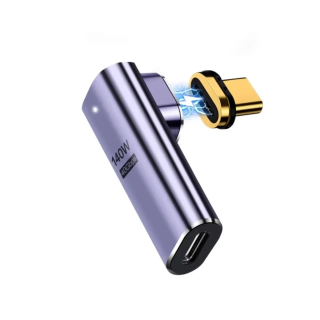 Adattatore USB-C F a USB-C M
angolato e magnetico EC1049