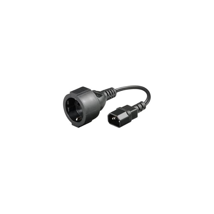 Cavo alimentazione VDE C14 - SCHUKO 0,23m (CC-190300-001-N-B)