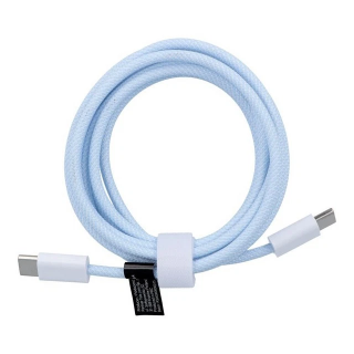 Cavo intrecciato Fast serie Smart da C a C PD 60 W 1mt Blu