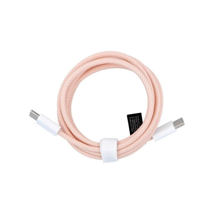 Cavo intrecciato Fast serie Smart da C a C PD 60 W 1mt Rosa