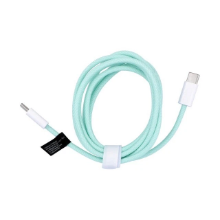 Cavo intrecciato Fast serie Smart da C a C PD 60 W 1mt Verde