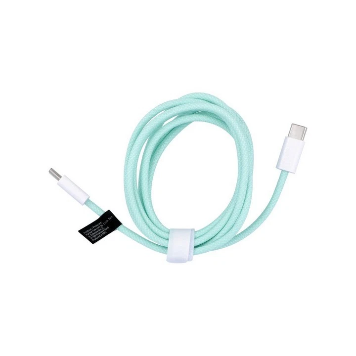 Cavo intrecciato Fast serie Smart da C a C PD 60 W 1mt Verde