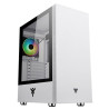 CASE ITEK M.TOWER "VERTIBRA S210W" GAMING  2*USB3, 12cm fan ARGB, Trasp Wind, WHITE EDITION -  ITGCAVS210W