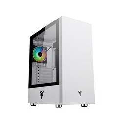 CASE ITEK M.TOWER "VERTIBRA S210W" GAMING  2*USB3, 12cm fan ARGB, Trasp Wind, WHITE EDITION -  ITGCAVS210W