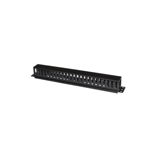 LKORG1UL PANNELLO PASSACAVI 1 UNITA' A GABBIA PER
RACK 19" CON COPERCHIO SCORREVOLE 25 SLOT
COLORE NERO