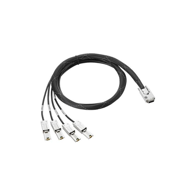 HPE Mini SAS HD to Dual 2-lane Mini SAS HD External Fanout 1m Cable