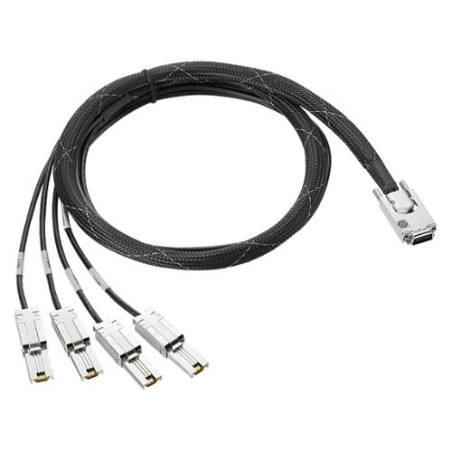 HPE Mini SAS HD to Dual 2-lane Mini SAS HD External Fanout 1m Cable