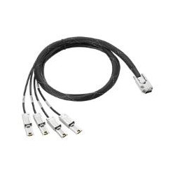 HPE Mini SAS HD to Dual 2-lane Mini SAS HD External Fanout 1m Cable