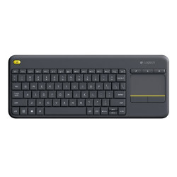 TASTIERA LOGITECH "WIRELESS TOUCH K400 UNIFYING" Compatibile con Windows 10 NERA - 920-007135