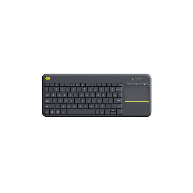 TASTIERA LOGITECH "WIRELESS TOUCH K400 UNIFYING" Compatibile con Windows 10 NERA - 920-007135