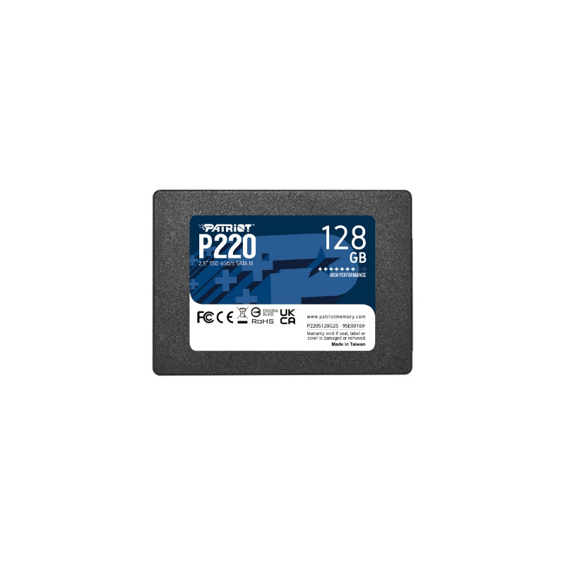 SSD PATRIOT 128GB P220 2.5" SATA3 READ:550MB/WRITE:480 MB/S - P220S128G25