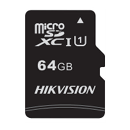 SD-MICRO HIKSEMI (by Hikvision) 64GB C1 CLASS 10 UHS-I  + ADATTATORE - HS-TF-C1(STD)/64G/Adapter