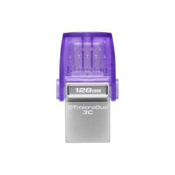 FLASH DRIVE KINGSTON USB 3.2  128GB "DT DUO"- USB-C+USB3 - DTDUO3CG3/128GB