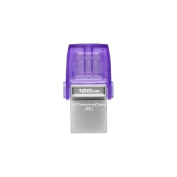 FLASH DRIVE KINGSTON USB 3.2  128GB "DT DUO"- USB-C+USB3 - DTDUO3CG3/128GB