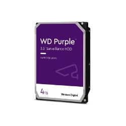 HD WD SATA3 4TB 3.5" PURPLE INTELLIPOWER 64mb cache 24x7 - (Ideali per DVR/PVR) WD43PURZ - Gar. 3 anni