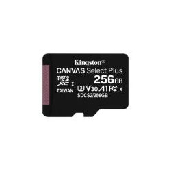 SD-MICRO KINGSTON  256GB incl. Adapter  CLASS 10 UHS-I 100MB/s + ADATTATORE Canvas Select - SDCS2/256GB