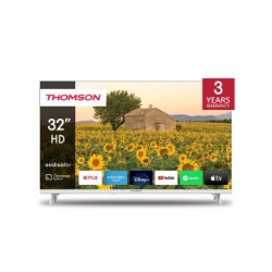 TV THOMSON LED 32" SMART TV 32HA2S13W ANDROID DVB-T2/S2 HD CI+ 3XHDMI 2XUSB  TELECOMANDO RETRO ILLUMINATO WHITE VESA