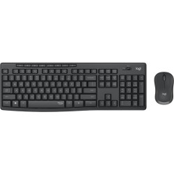 TASTIERA LOGITECH+MOUSE Wireless Desktop MK295 SILENT COMBO USB GRAFITE 920-009797