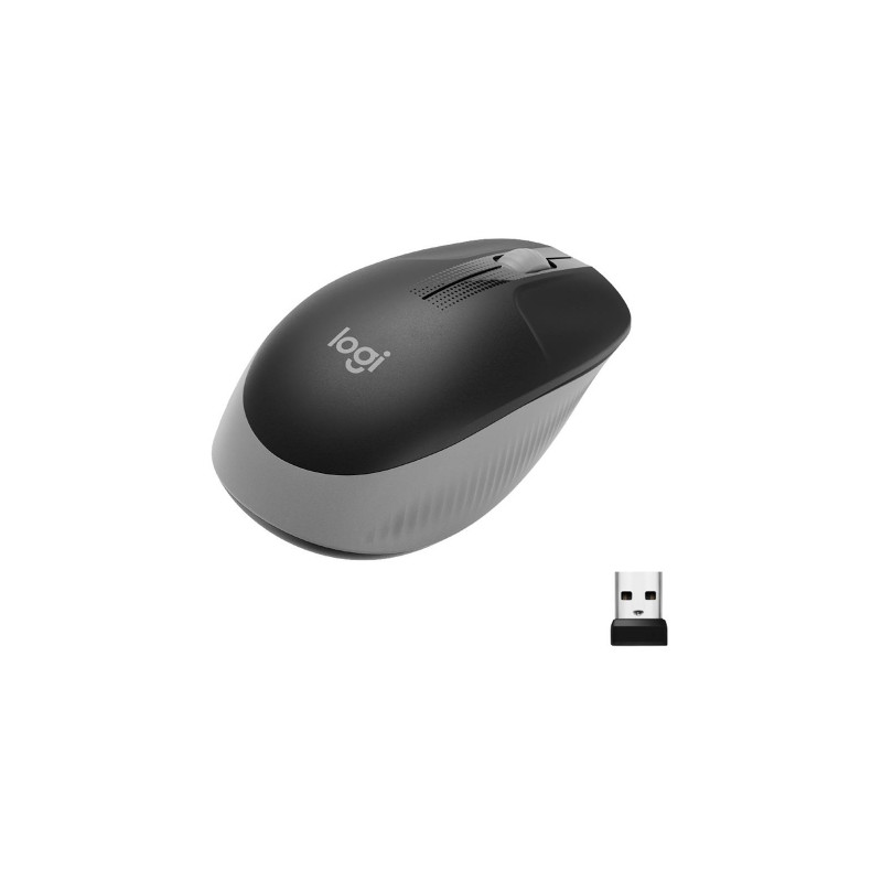 MOUSE LOGITECH "Wireless Mouse M190 " USB 1000 dpi 3 PULSANTI GRIGIO 910-005906