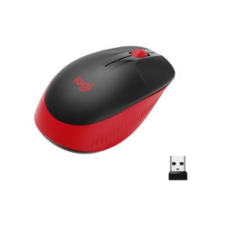 MOUSE LOGITECH "Wireless Mouse M190 " USB 1000 dpi 3 PULSANTI ROSSO 910-005908