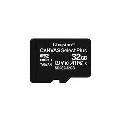 SD-MICRO KINGSTON  32GB CLASS 10 UHS-I 80MB/s + ADATTATORE Canvas Select Plus - SDCS2/32GB