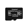 SD-MICRO KINGSTON  32GB CLASS 10 UHS-I 80MB/s + ADATTATORE Canvas Select Plus - SDCS2/32GB