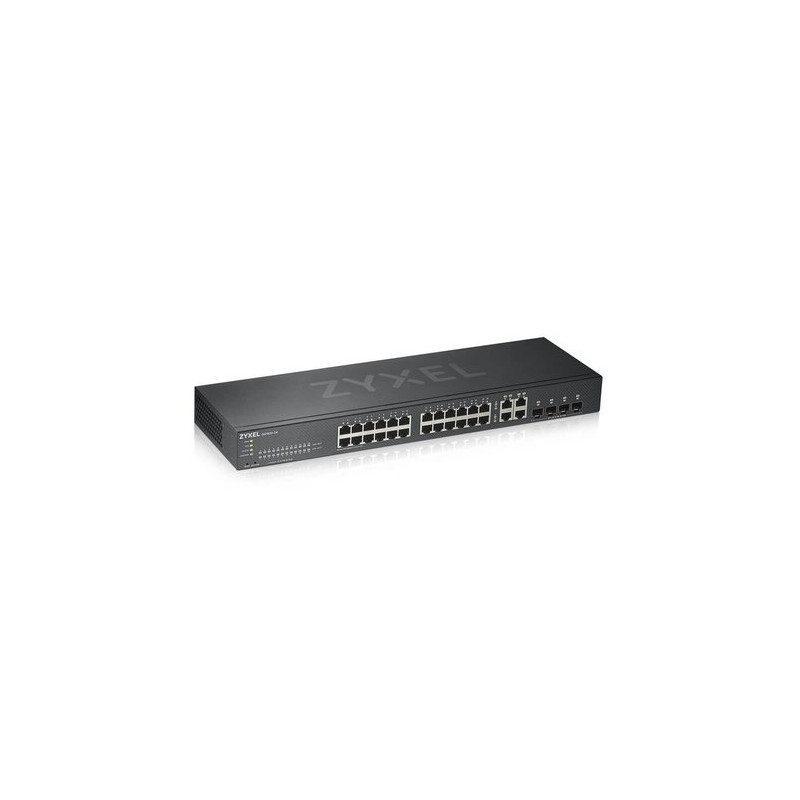 SWITCH ZYXEL GS1920-24V2 24P GIGABIT+4P DUAL GIGABIT-IPv6,VLAN,QoS,IGMP-Design senza ventole,Rack,WEB MANAGED FREE Nebula Basic