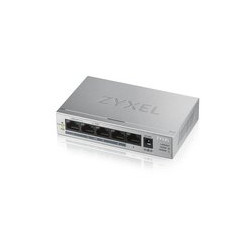 SWITCH ZYXEL GS1005HP-EU0101F 5P LAN GIGABIT (4 porte PoE, erogazione fino a 60W) UNMANAGED DESKTOP, Case metallico