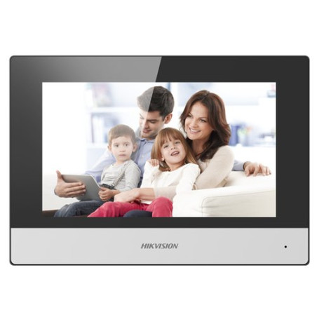 HIKVISION POSTAZIONE DA INTERNO 7" IP TOUCH SCREEN MICROFONO E SPEAKER WIFI LAN 12VDC/POE 6W - DS-KH6320-WTE1