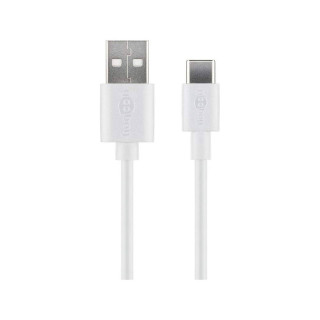 Cavo Carica e Dati Micro Usb 2.1 A. Lunghezza 1 metro Bianco