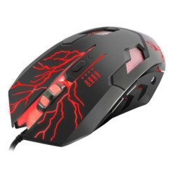 MOUSE TRITON by Atlantis X320 GAMING Ottico 4risoluzioni,luce LED multicolore"Colourshow"6tasti,finitura in gomma USB P009-X320