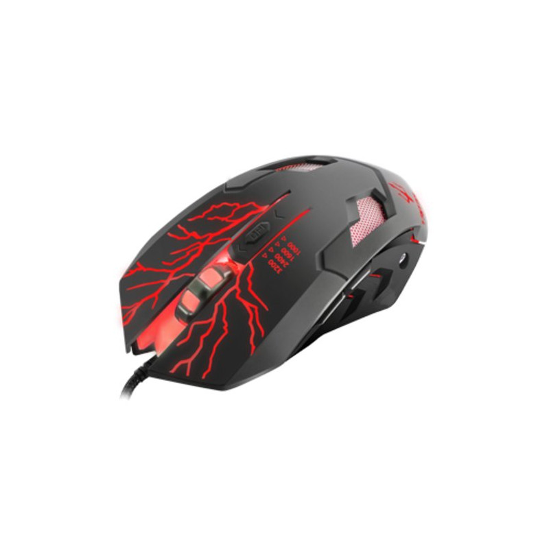 MOUSE TRITON by Atlantis X320 GAMING Ottico 4risoluzioni,luce LED multicolore"Colourshow"6tasti,finitura in gomma USB P009-X320