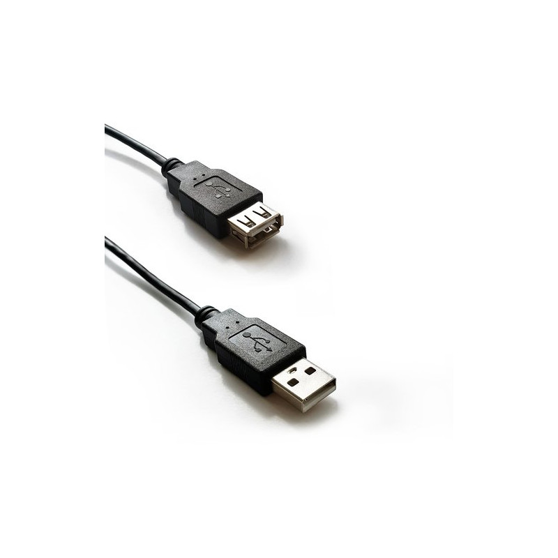 CAVO ATLANTIS USB-2.0 A TO USB A, M/F, 1MT, PROLUNGA, NERO, P019-UB2-AAMF-1