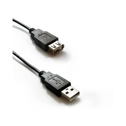 CAVO ATLANTIS USB-2.0 A TO USB A, M/F, 1MT, PROLUNGA, NERO, P019-UB2-AAMF-1