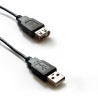 CAVO ATLANTIS USB 2.0 A TO USB A, M/F, 5MT, NERO, P019-UB2-AAMF-5