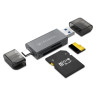 MULTICARD READER ATLANTIS P005-CR32 ALL-IN-1 ESTERNO USB3.0+USB-C SDXC/SDHC/SD, MMC, RS-MMC, Micro SDXC, TF, Micro SD/SDHC